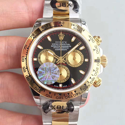 JH廠 勞力士迪通拿116508 黃金黑色錶盤瑞士4130